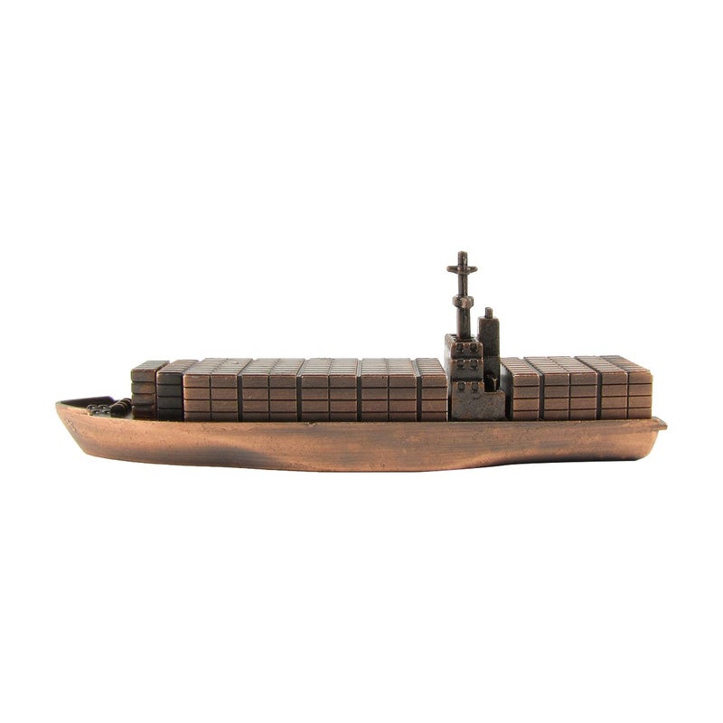 IIV Treasure Gurus Container Cargo Ship Model Die Cast Pencil Sharpener - Image 1